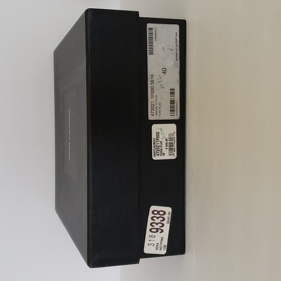 Saint Laurent Amber Neon Leather Sandals - Picture 14 of 14